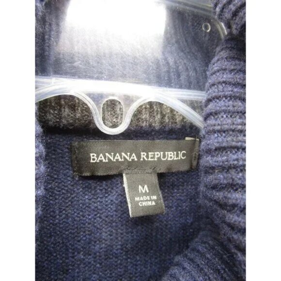 Banana Republic Jacket Medium Wool Sweater Quilted Coat Shacket - Picture 2 of 10